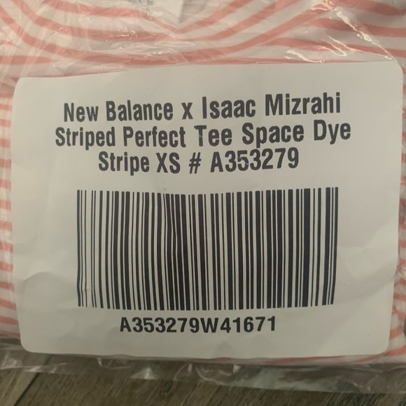 NWT BALANCE X ISAAC MIZRAHI STRIPED RUCHED PERFECT TEE SPACE DYE STRIPE XS - Picture 7 of 8